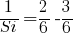 1/Si=2/6-3/6