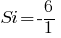 Si=-6/1