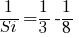 1/Si=1/3-1/8