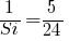 1/Si=5/24 1/Si=5/24