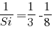 1/Si=1/3-1/8